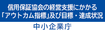 信用保証協会の経営支援にかかる「アウトカム指標」及び目標・達成状況